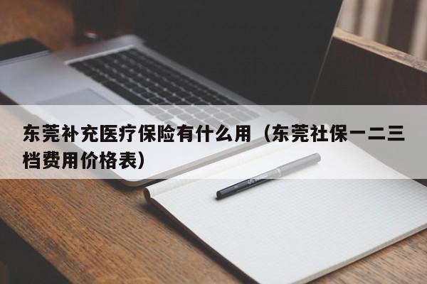 东莞补充医疗保险有什么用（东莞社保一二三档费用价格表）