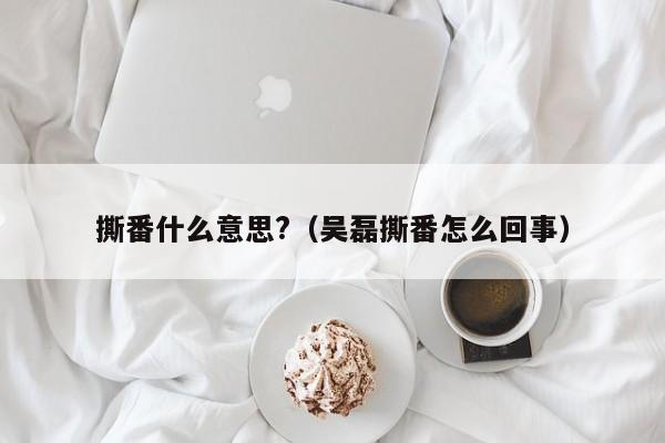 撕番什么意思?（吴磊撕番怎么回事）