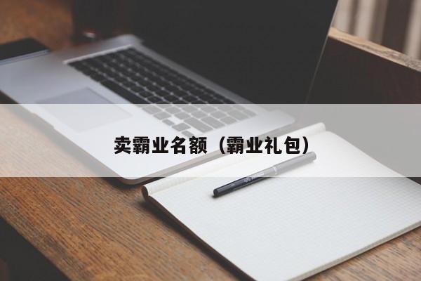 卖霸业名额（霸业礼包）