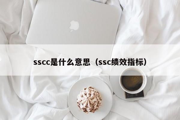 sscc是什么意思（ssc绩效指标）