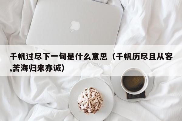 千帆过尽下一句是什么意思（千帆历尽且从容,苦海归来亦诚）