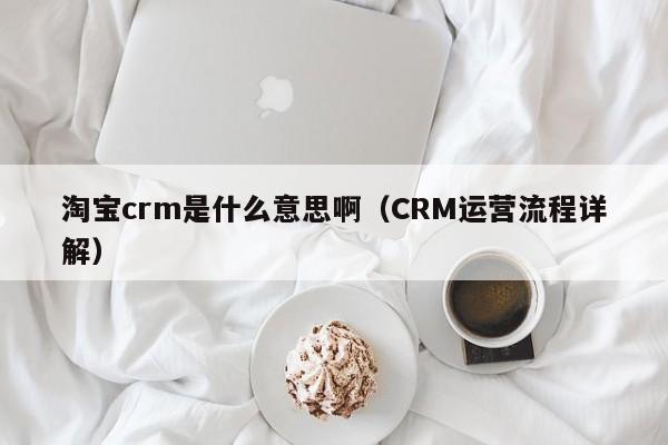 淘宝crm是什么意思啊（CRM运营流程详解）