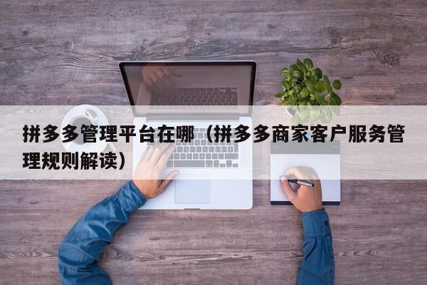 拼多多管理平台在哪（拼多多商家客户服务管理规则解读）