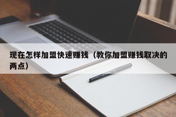 现在怎样加盟快速赚钱（教你加盟赚钱取决的两点）