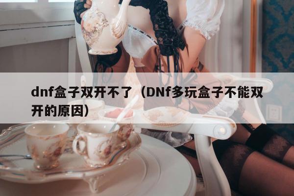 dnf盒子双开不了（DNf多玩盒子不能双开的原因）