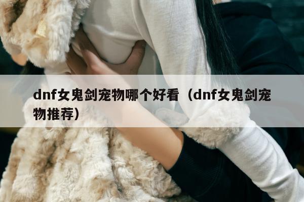 dnf女鬼剑宠物哪个好看（dnf女鬼剑宠物推荐）
